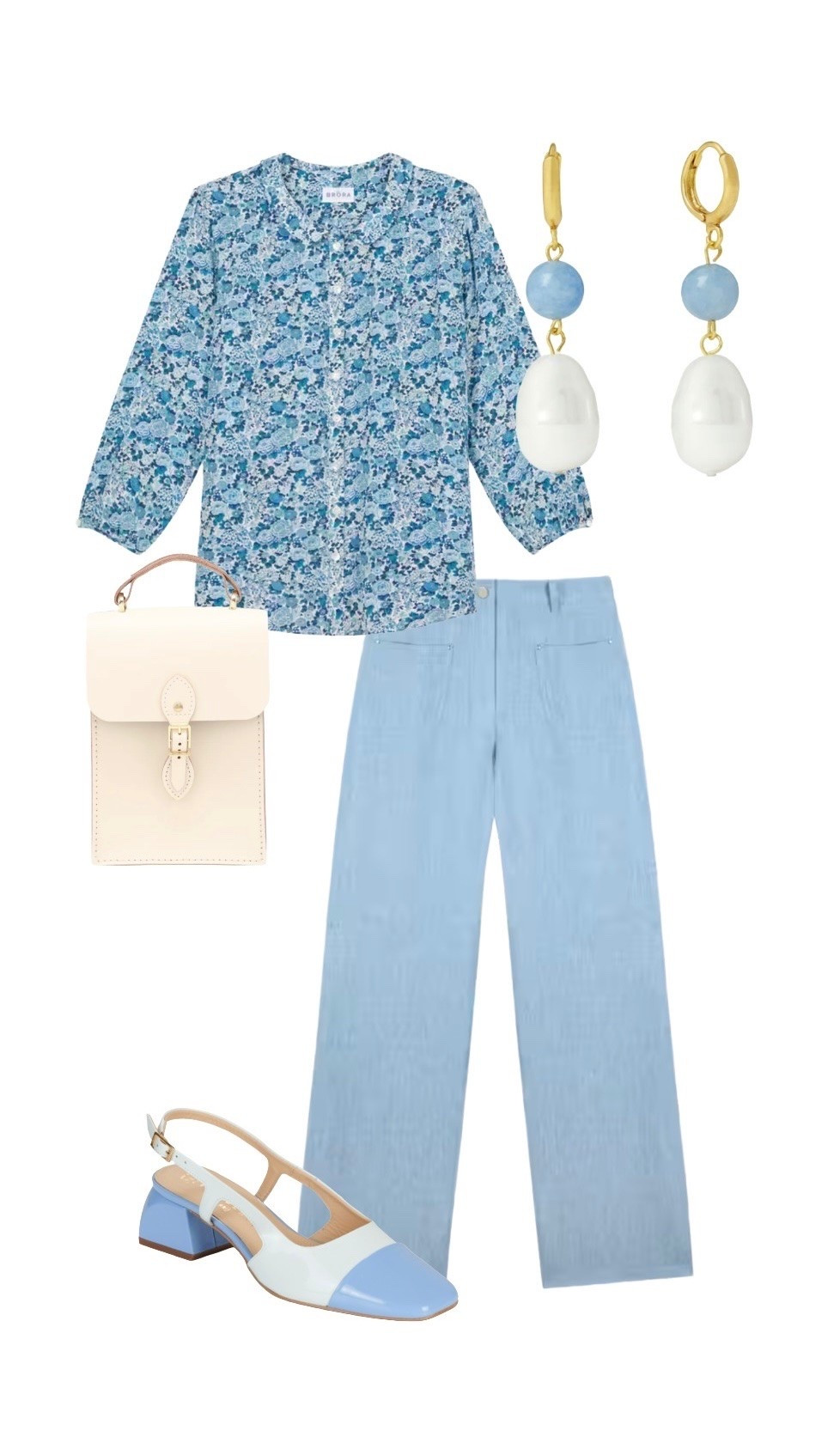 Happy Monday! And I have JUST the blues for you - a beautiful Liberty print blouse and blue linen trousers on SALE and the cutest accessories to go with them, including two tone sling back shoes and a brand new handbag! 

Liberty Print Blue Floral Blouse and Blue Linen Trousers - both ON SALE at Brora (last pieces!)

Flâneur Binocular Bag in Ivory - NEW at Cambridge Satchel Co

Sling back shoes - Rubbersole (not on LTK see other suggestions)

Dawn Blue Chalcedony and Pearl Drop Huggie Earrings - Ottoman Hands 

#LTKsale #LTKbag #LTKshoes #LTKstyletip

#LTKsummer #LTKuk #LTKeurope