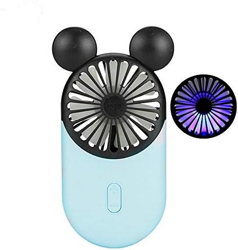 Kbinter Cute Personal Mini Fan, Handheld & Portable USB Rechargeable Fan with Beautiful LED Light... | Amazon (US)