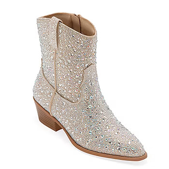 Arizona Jean Co Womens Salma Stacked Heel Booties | JCPenney