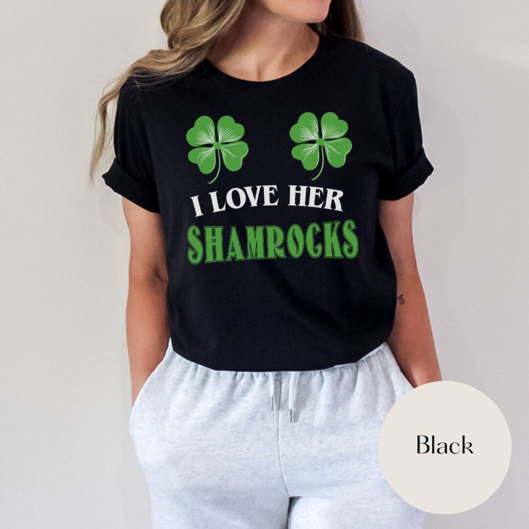I Love Her Shamrocks Shirt  St Patricks Day Shirt  Shamrock - Etsy | Etsy (US)