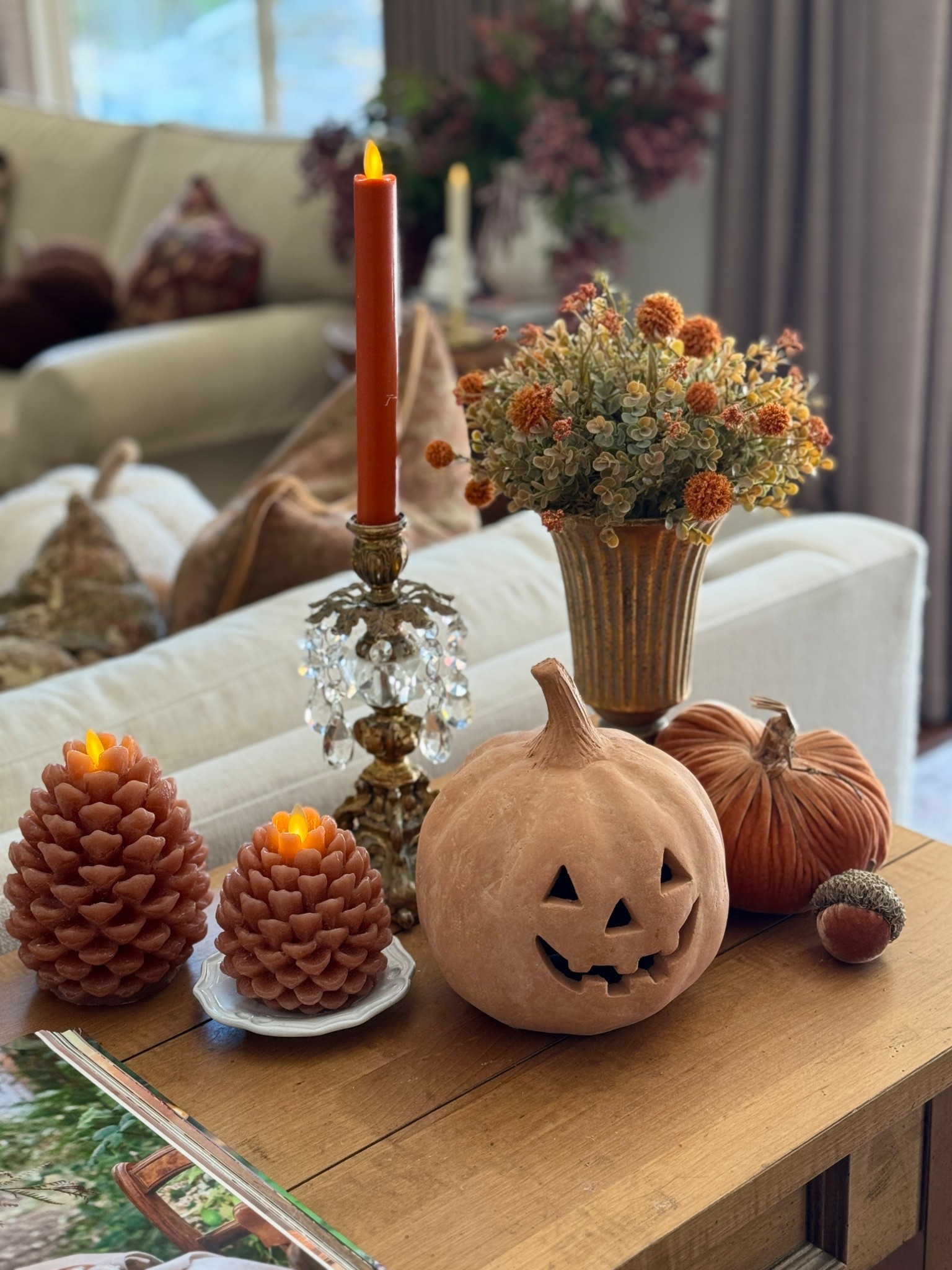 Fall console table 🎃🍂

Discount code: JOYFULDECOR10 for 10% off Luminara candles (pinecone candles) 


Pinecone candles, fall home decor, fall decor 

#LTKHalloween #LTKHome #LTKSeasonal