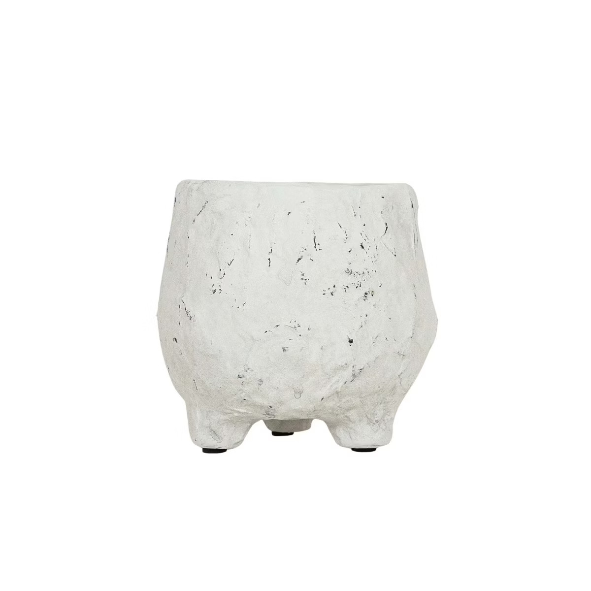 Distressed Footed Planter White Stoneware by Foreside Home & Garden | Target
