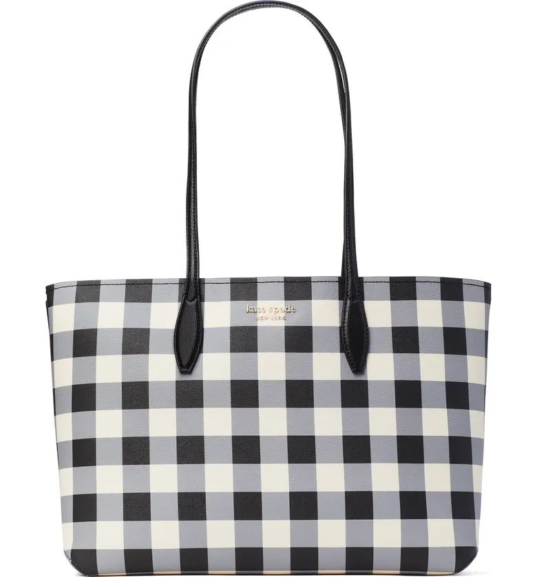 all day gingham print large tote | Nordstrom