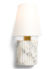 8x15.5in Brass And Marble Aden Wall Sconce | Home | Marshalls | Marshalls