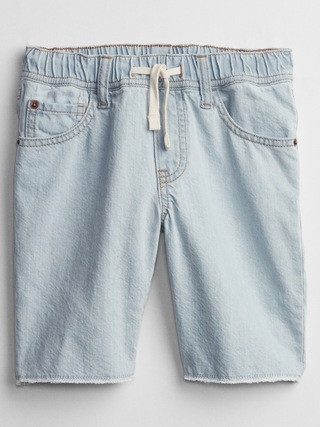 Kids Denim Pull-On Shorts with Washwell | Gap Factory