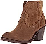 FRYE Women's Lillian Western Bootie Boot, Chestnut Soft Oiled Suede, 6.5 M US | Amazon (US)
