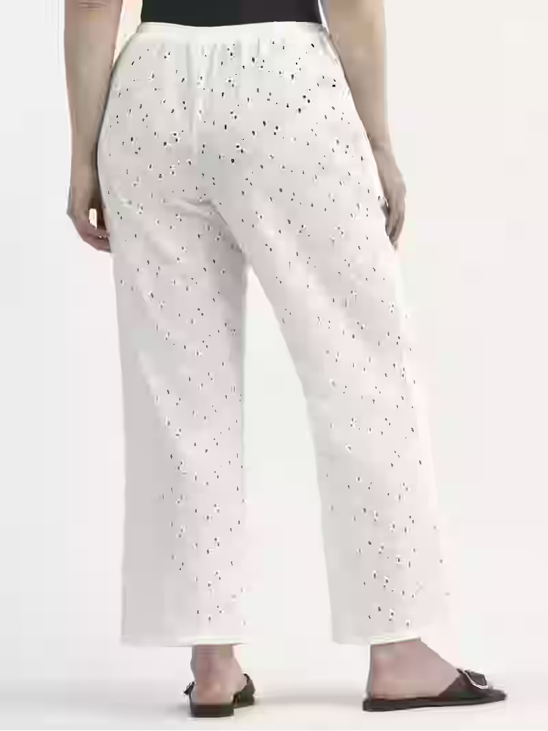 Free Assembly Women's Cotton Eyelet Coverup Pants, Sizes XXS-XXL | Walmart (US)