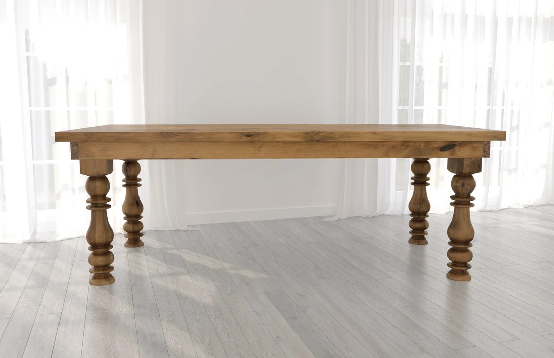 Annli Turned Leg Cottage Dining Table | Etsy (US)