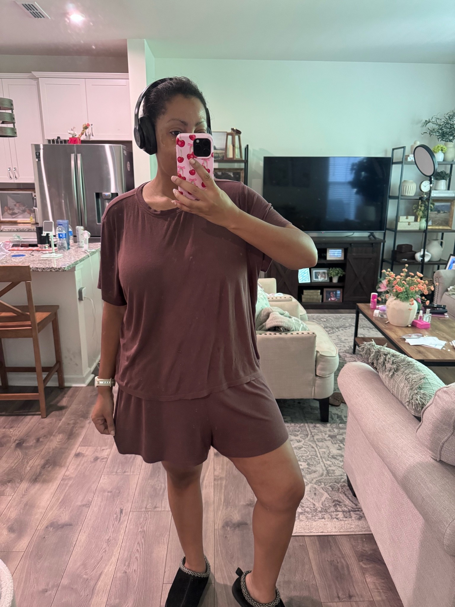 Surprisingly one of my favorite pj sets. This ribbed shorts set from nuuds is so comfortable. I’ve had it well over a year and it’s held up well. I’m wearing a large I think.

#LTKMidsize #LTKmomlife #LTKselfcare