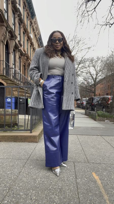 Leather pants are a great alternative to jeans. And elevate the most casual fit. These blue leather pants run TTS but size up if you want a looser feel 

#LTKVideo #LTKfindsunder100 #LTKstyletip
