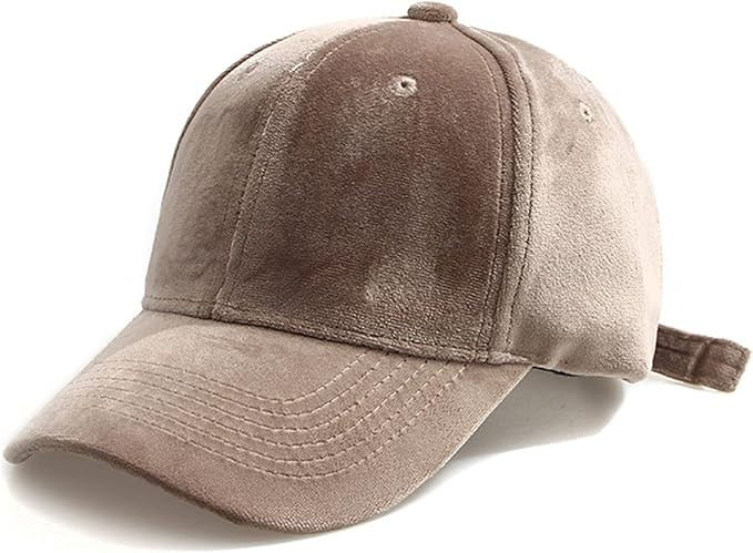 Women's Winter Fall Classic Style Velvet Baseball Cap 6 Panel Fashionable Adjustable Sports Hat f... | Amazon (US)
