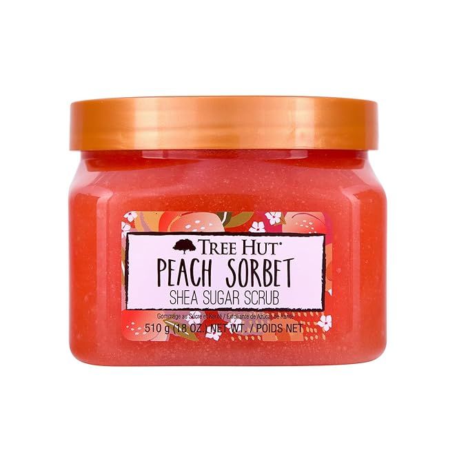 Tree Hut Peach Sorbet Shea Sugar Scrub, 18 oz, Ultra Hydrating and Exfoliating Scrub for Nourishi... | Amazon (US)