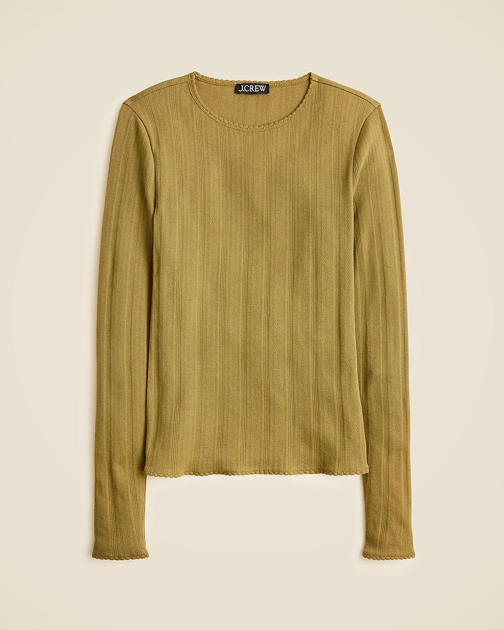 New pointelle long-sleeve T-shirt | J. Crew US