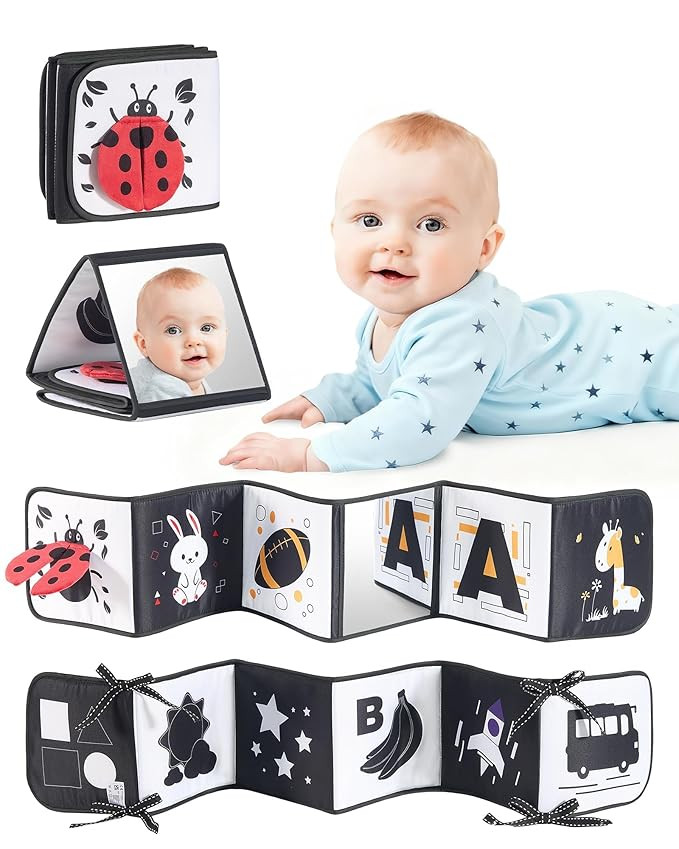 High Contrast Black and White Baby Toys for Newborn 0-6 Months – Contrast Cards & Sensory Baby ... | Amazon (US)