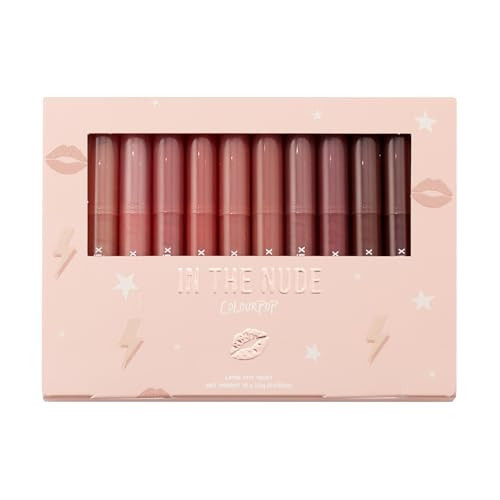 Colourpop Lippie Stix Vault - Includes 10 Nude Lipstick Shades in Matte, Matte X, Crème and Blur Finishes - Infused with a Nourishing, Non-Drying Formula - In The Nude (3.05 oz) | Amazon (US)