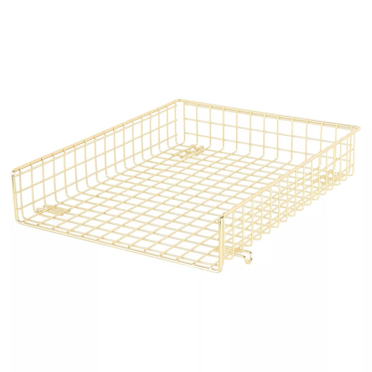 Grid Wire Letter Tray Gold - Threshold™: Steel Desk Organizer for Office Supplies & Organizatio... | Target