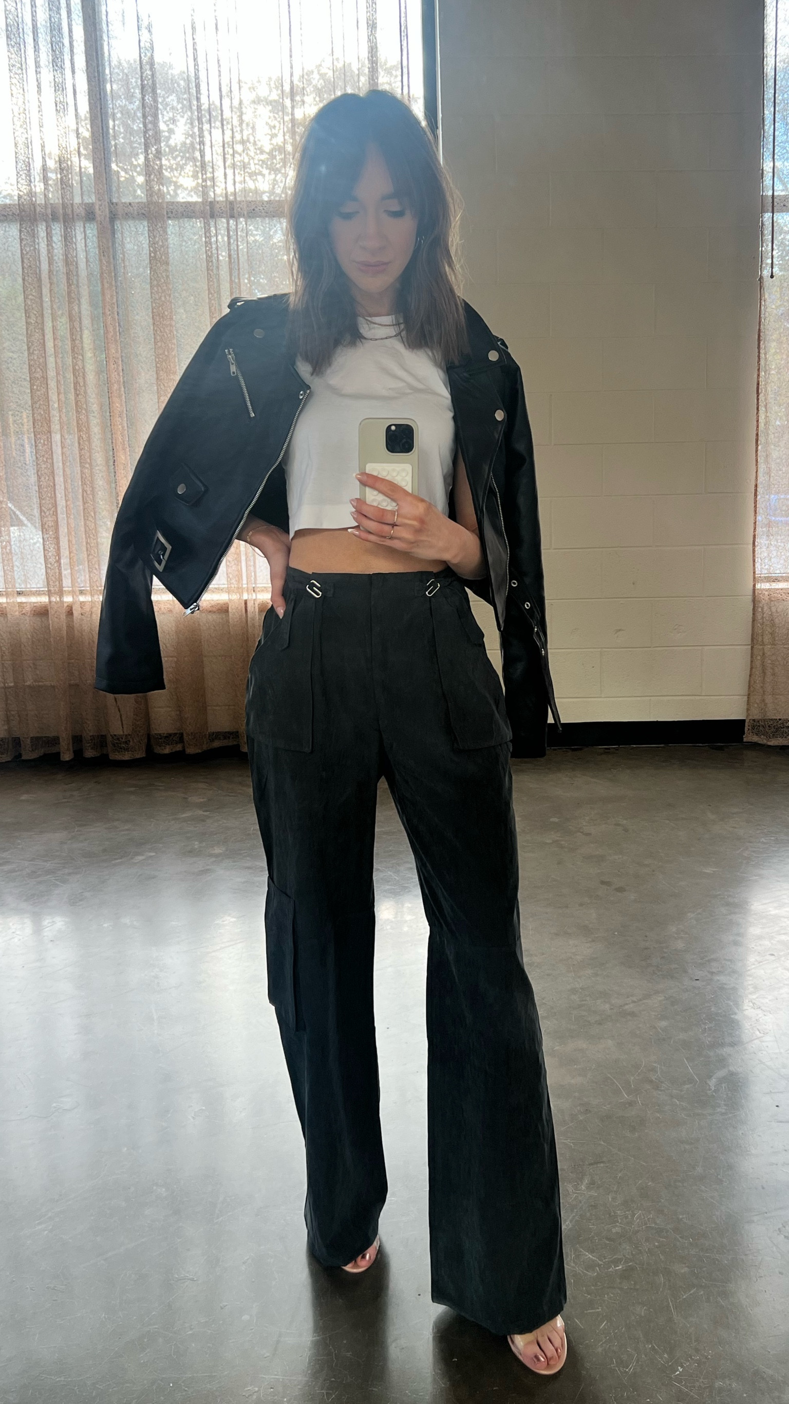 Baggy cargo pants with custom waist band size XS - runs long (perfect oversized length!) Jacket is size small and shoes are 8.5!

#LTKstyletip #LTKSeasonal #LTKbeauty