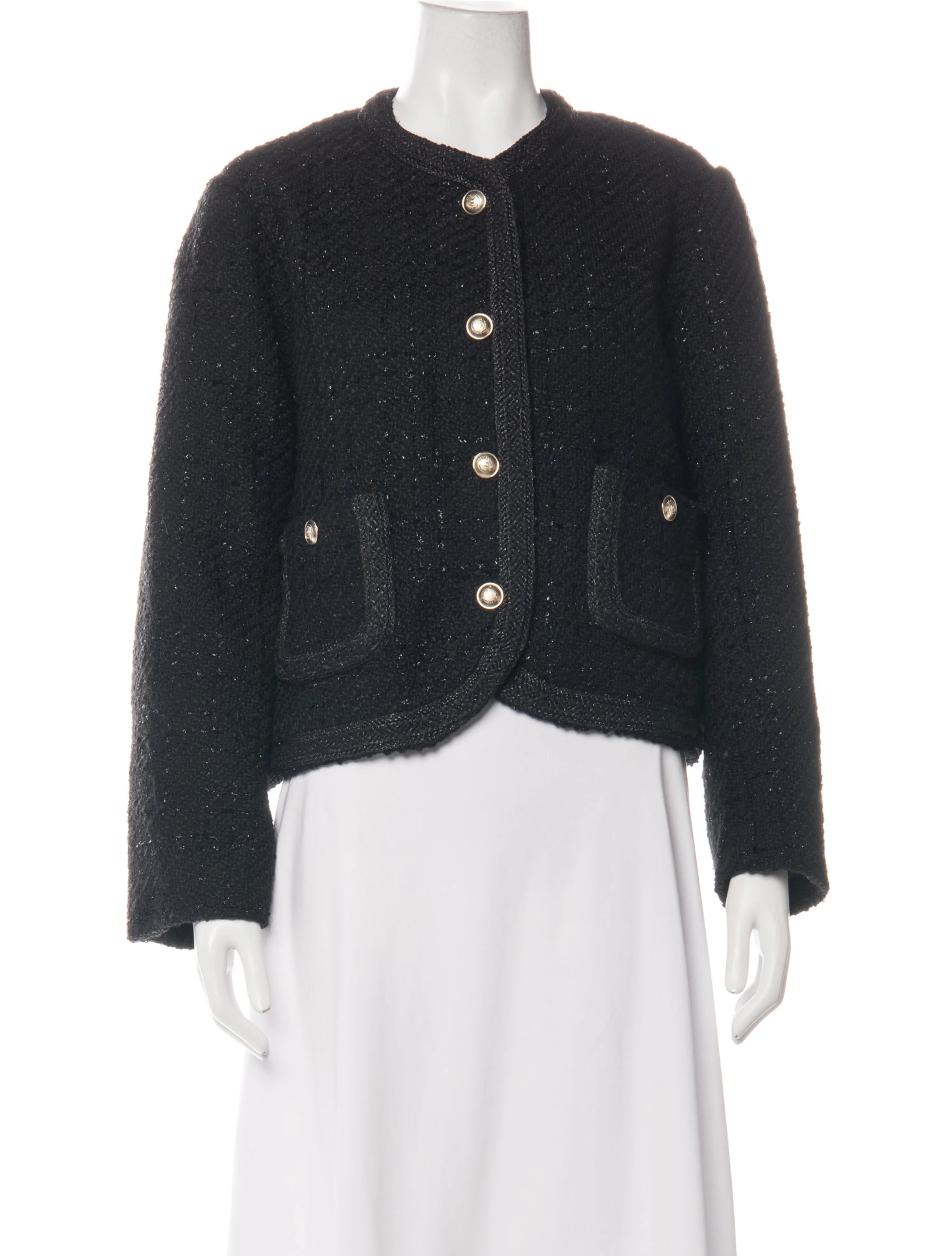Tweed Pattern Jacket w/ Tags | The RealReal