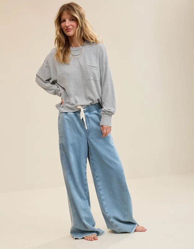 Aerie Happy Snit Pocket T-Shirt | Aerie