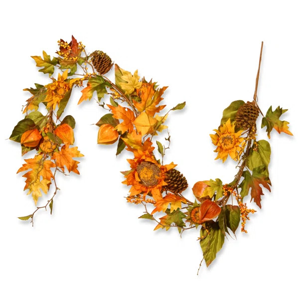 Harvest Sunflower Garland | Wayfair North America