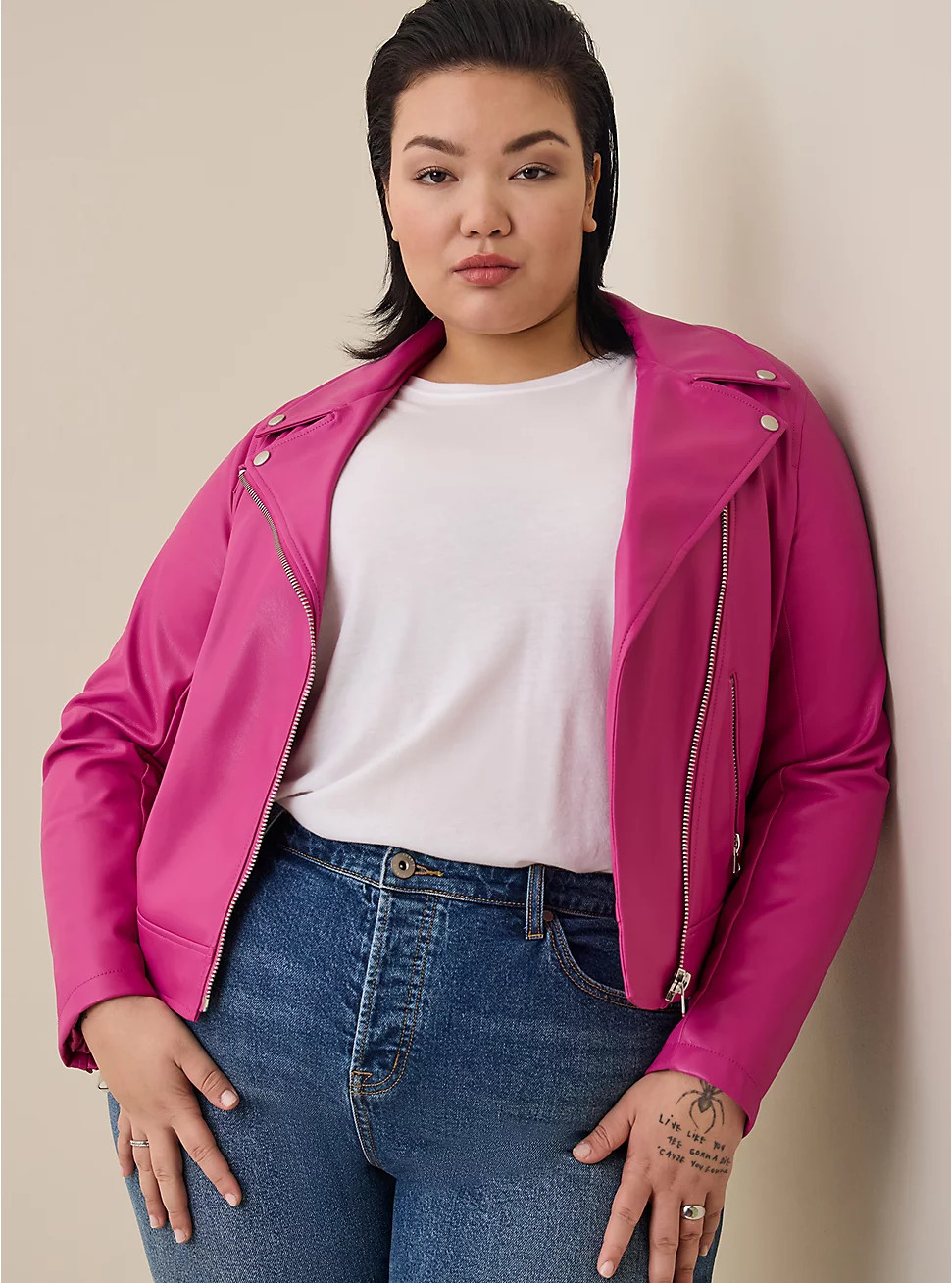 Faux Leather Moto Jacket | Torrid (US & Canada)