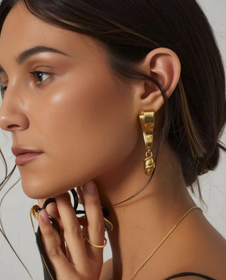 GIVENCHY Gold Drop Earrings 1980 Runway | eBay US