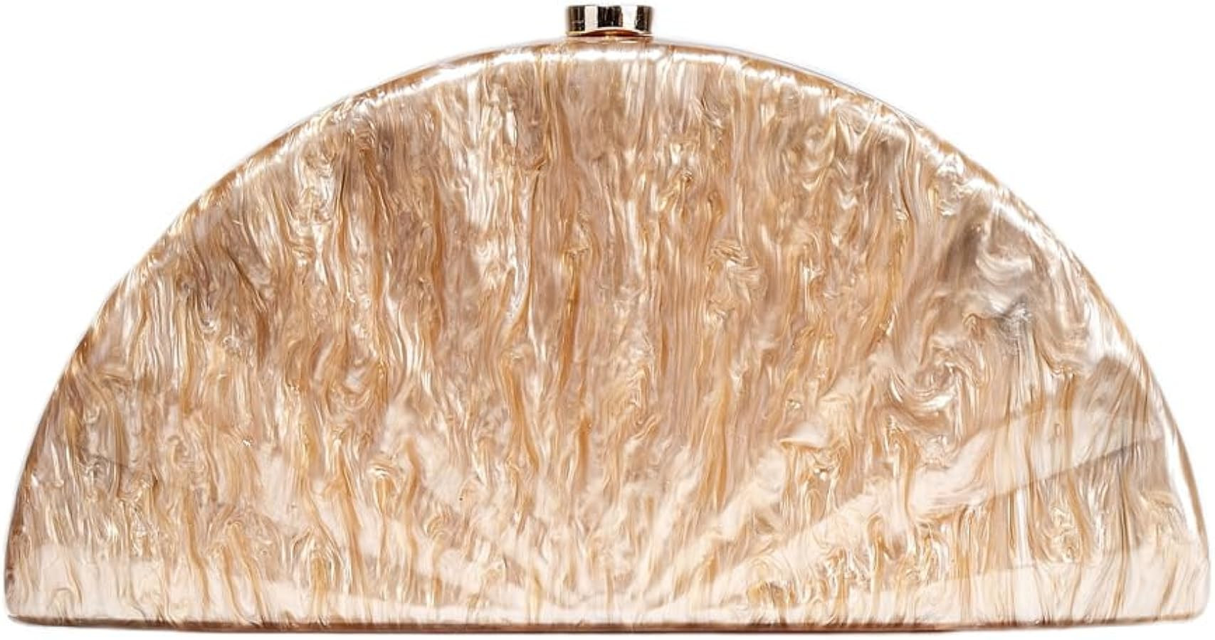 Acrylic Shell Shaped Bag Luxury Marble Clutch Evening Purses for Women Glitter Handbag for Weddin... | Amazon (US)