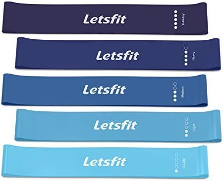 Letsfit Resistance Loop Bands, Resistance Exercise Bands for Home Fitness, Stretching, Strength T... | Amazon (US)