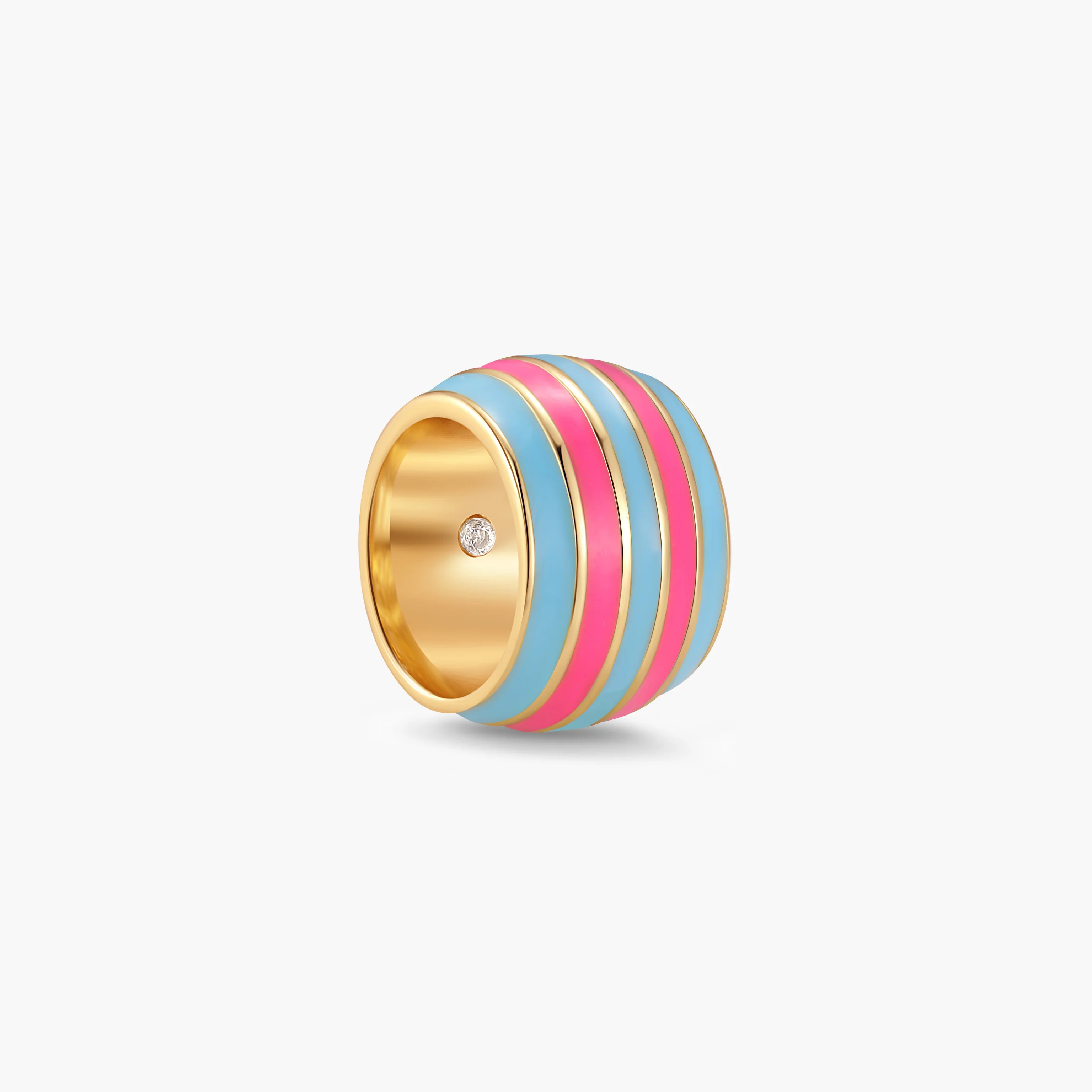 Gaby Enamel Stripe Bead | Brook and York
