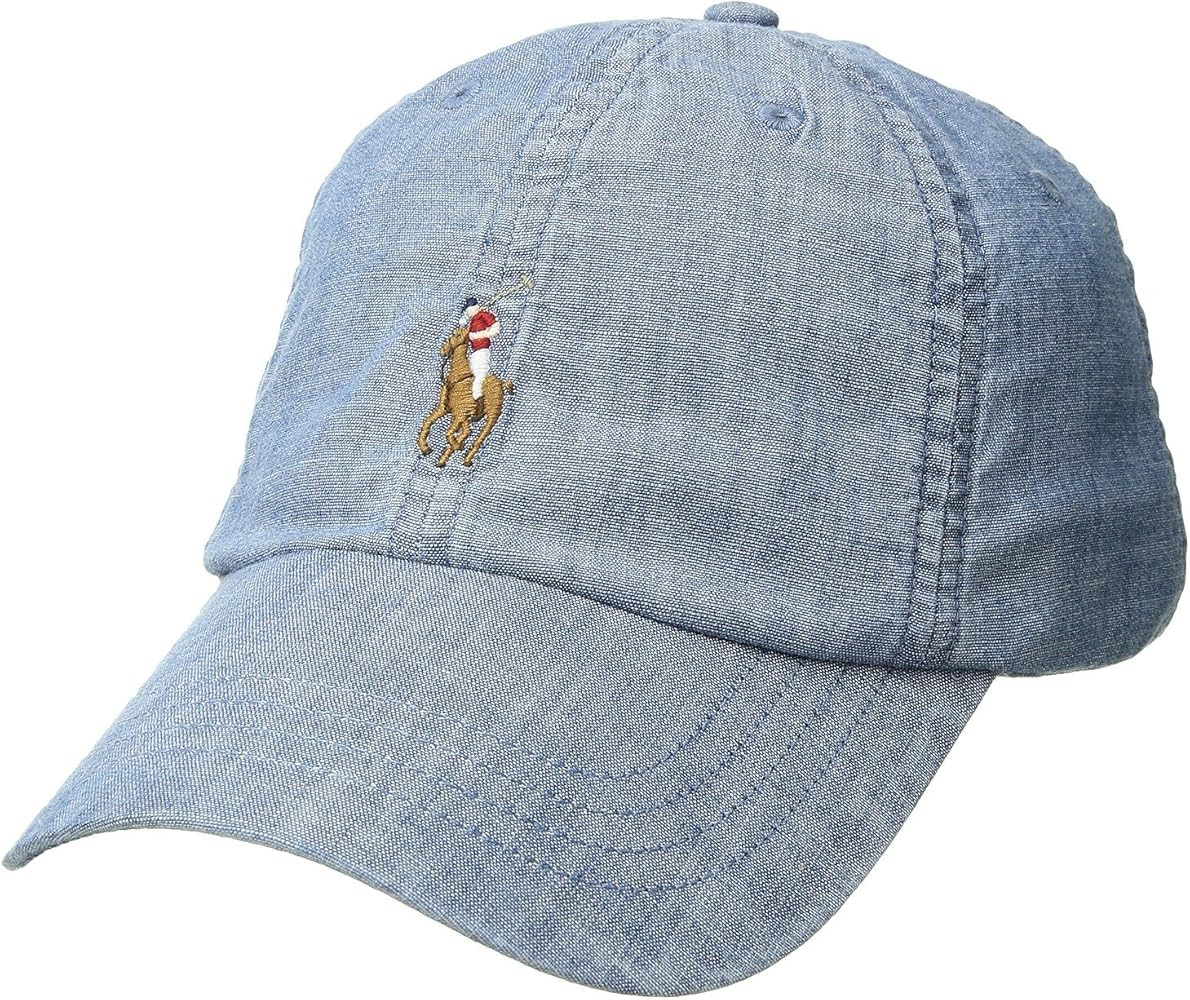 POLO RALPH LAUREN Cotton Chino Ball Cap Chambray One Size | Amazon (US)