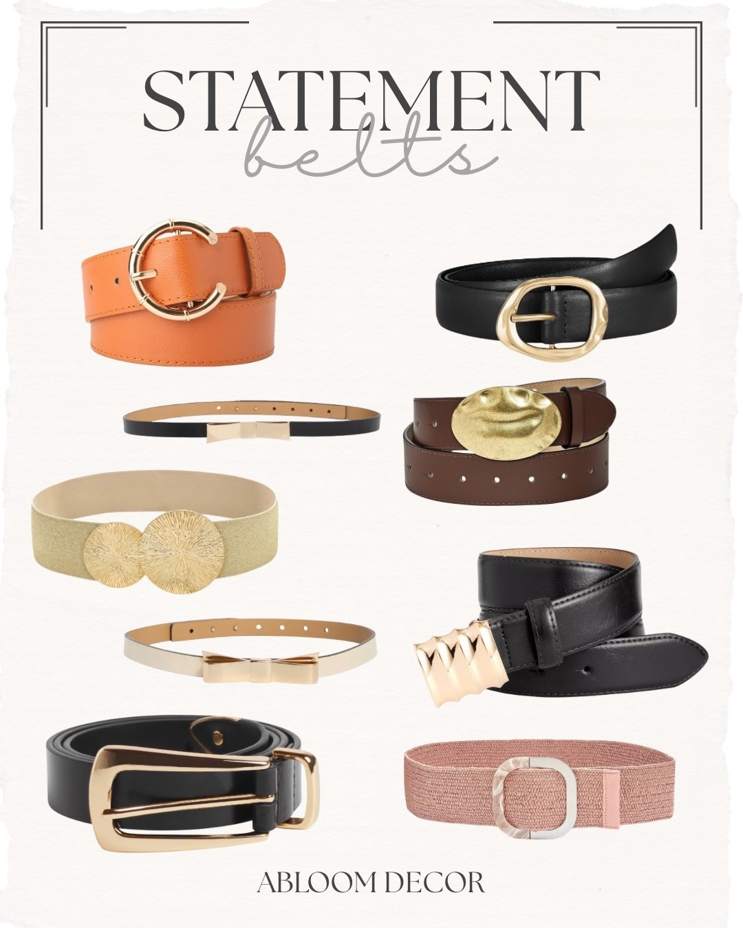Statement belts that really tie an outfit together!