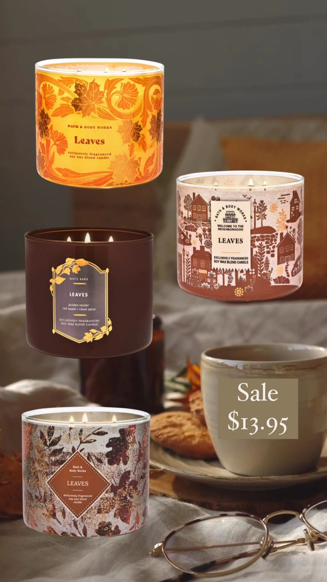 
Fall in love with the scent of autumn! 🍂🍁 The Leaves candle from Bath & Body Works is my absolute favorite for creating that cozy fall vibe. Think crisp apples, warm spices, and everything that makes fall feel like home. 😍 And guess what? It’s on sale for $13.95! 🕯️

There’s nothing like lighting this candle and sipping on a cup of coffee as the leaves start to turn. Who’s with me? 🙋‍♀️ Get yours before it’s gone! #FallFaves #BathAndBodyWorks #CandleSeason #CozyVibes #FallInspo


#LTKHome #LTKSeasonal #LTKFamily