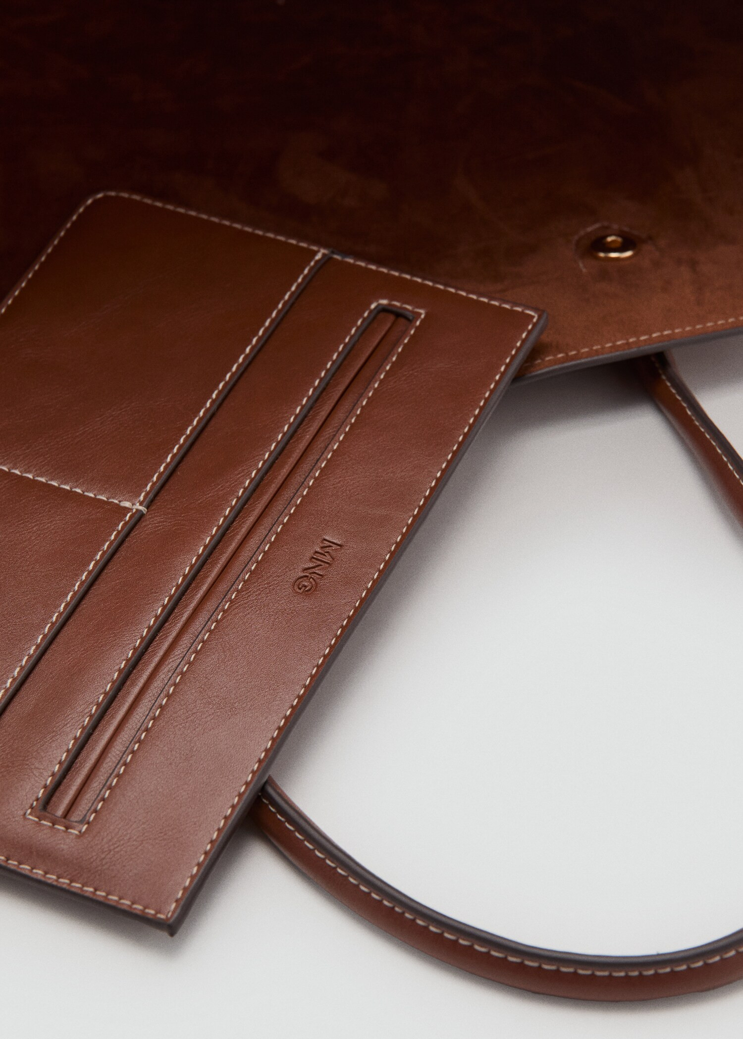 Shopper bag with double handle | Mango (US/MX/AU)
