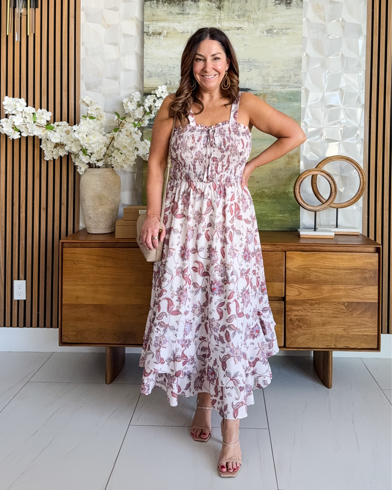 Floral Neutral Spring Casual Maxi Dress | Wearing tts, L 

 

#LTKSeasonal #LTKOver40 #LTKMidsize