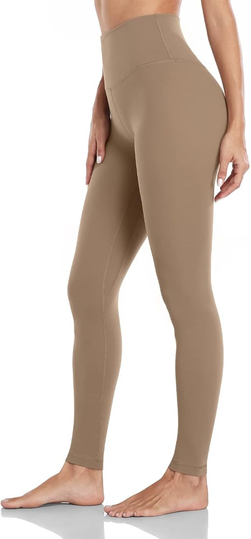 HeyNuts Essential Full Length Yoga Leggings, Women's High Waisted Workout Compression Pants 28'' | Amazon (US)