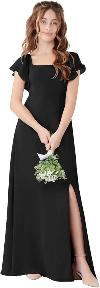 Bridesmaid Dress Flower Girl Dresses with Slit | Amazon (US)