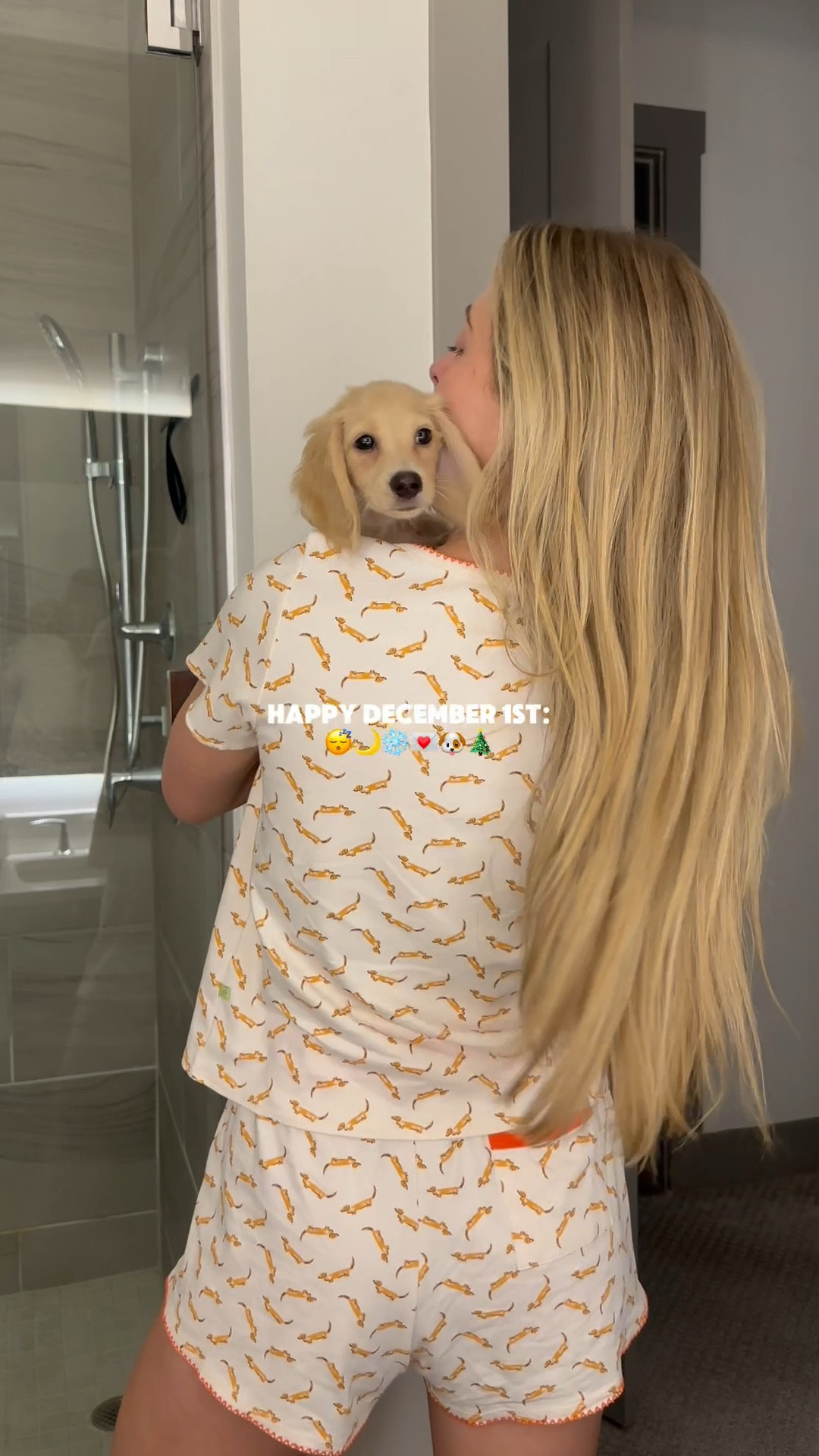 dachshund pjs, matching pjs, cozy, Christmas gift, dog mom, puppy, long hair dachshund 💌✨🤍

#LTKU #LTKHoliday #LTKGiftGuide