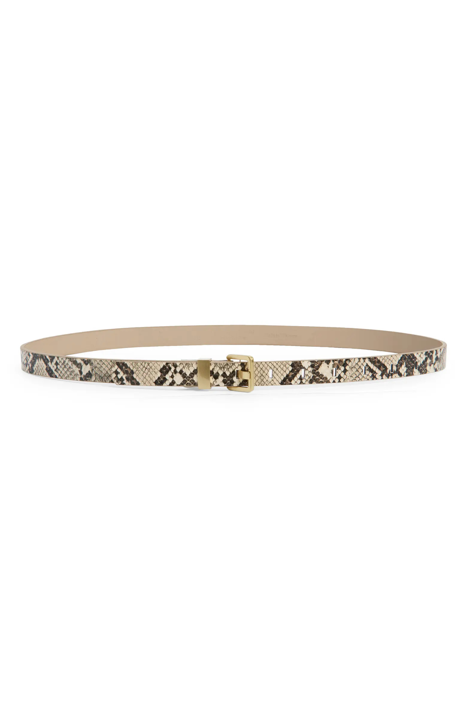 Nordstrom Snakeskin Print Faux Leather Belt | Nordstrom | Nordstrom