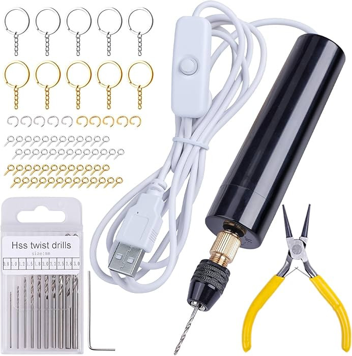 LET'S RESIN Electric Resin Drill, 74Pcs Hand Drill Supplies with 3-Jaw Clamp-Applicable to A Larg... | Amazon (US)