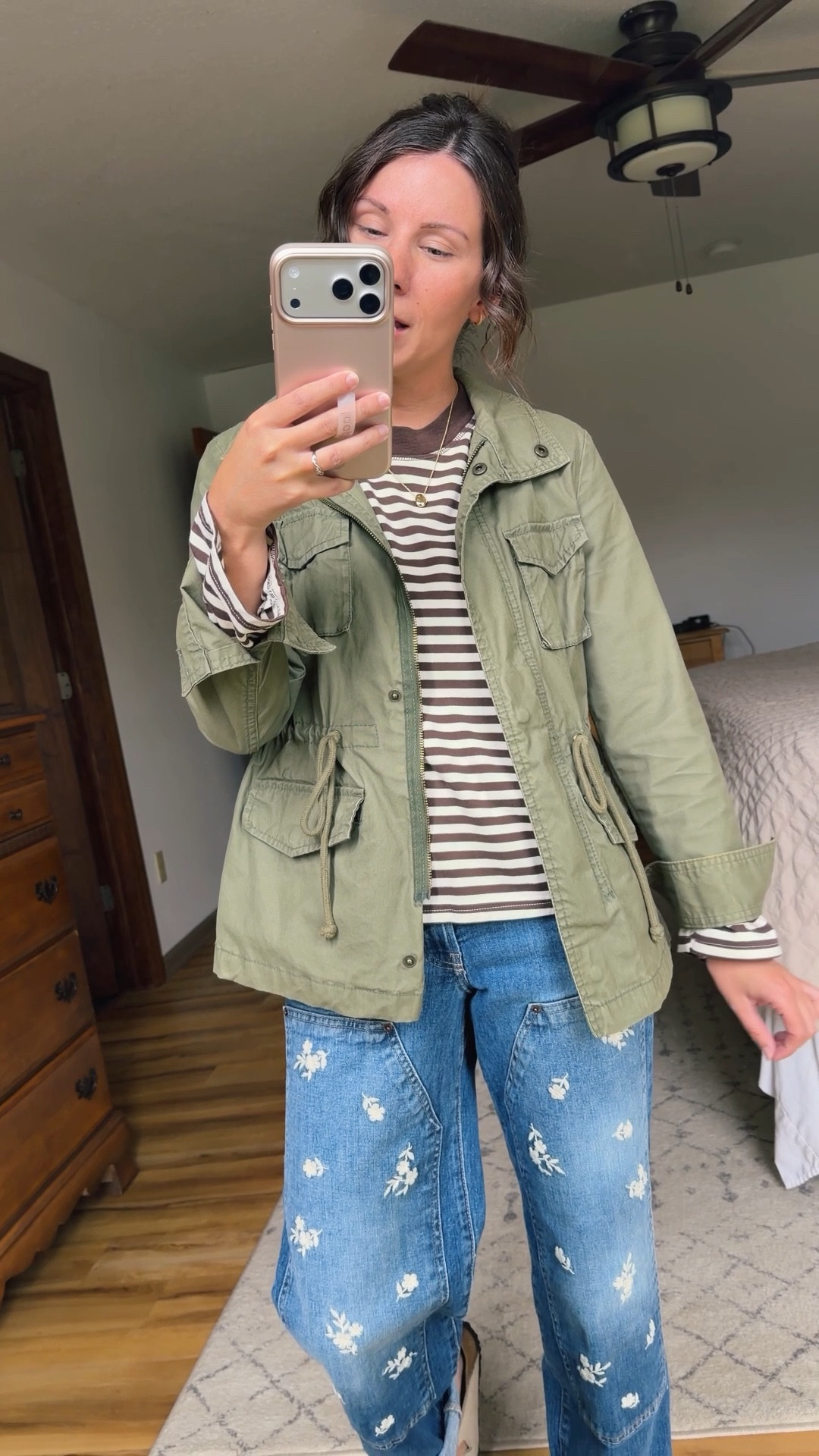 xs in my striped top, 0 petite in my embroidered jeans and xs petite in my jacket (mine is 13 years old-linked this year’s version). My Birkenstock sandals are size 36. 



#LTKgrwm #LTKstorytime #LTKPetite