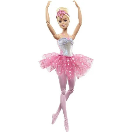 Barbie Dreamtopia Twinkle Lights Ballerina Doll, 11.7 in Blonde with Light-up Feature, Tiara & Tutu | Walmart (US)