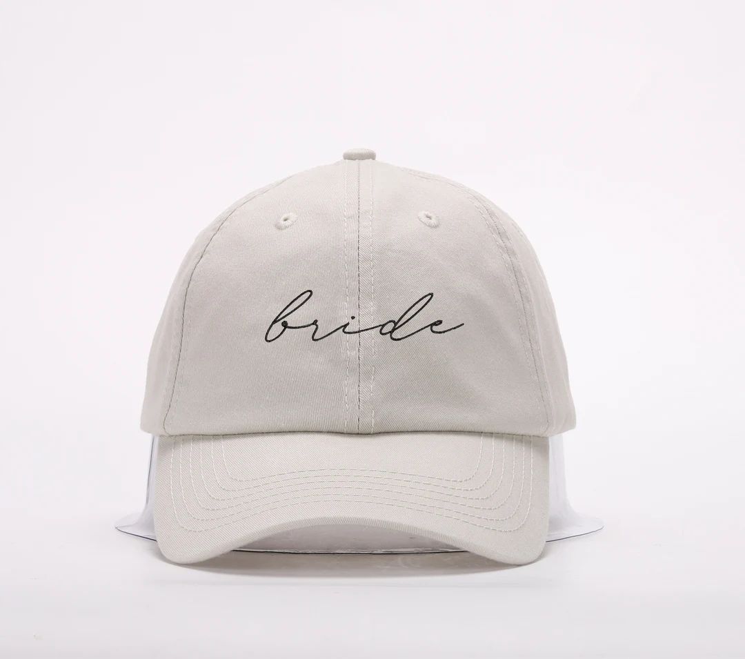 Bride Hat, Bachelorette Gift, Bridesmaids Gift,bride Adjustable Hat for Bachelorette Party, White... | Etsy (US)