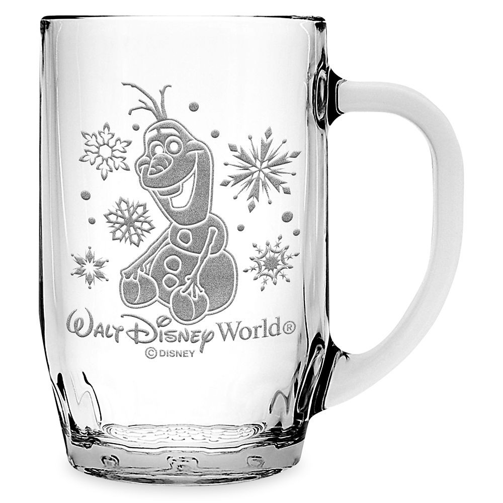 Olaf Glass Mug by Arribas – Frozen – Large – Personalized | Disney Store