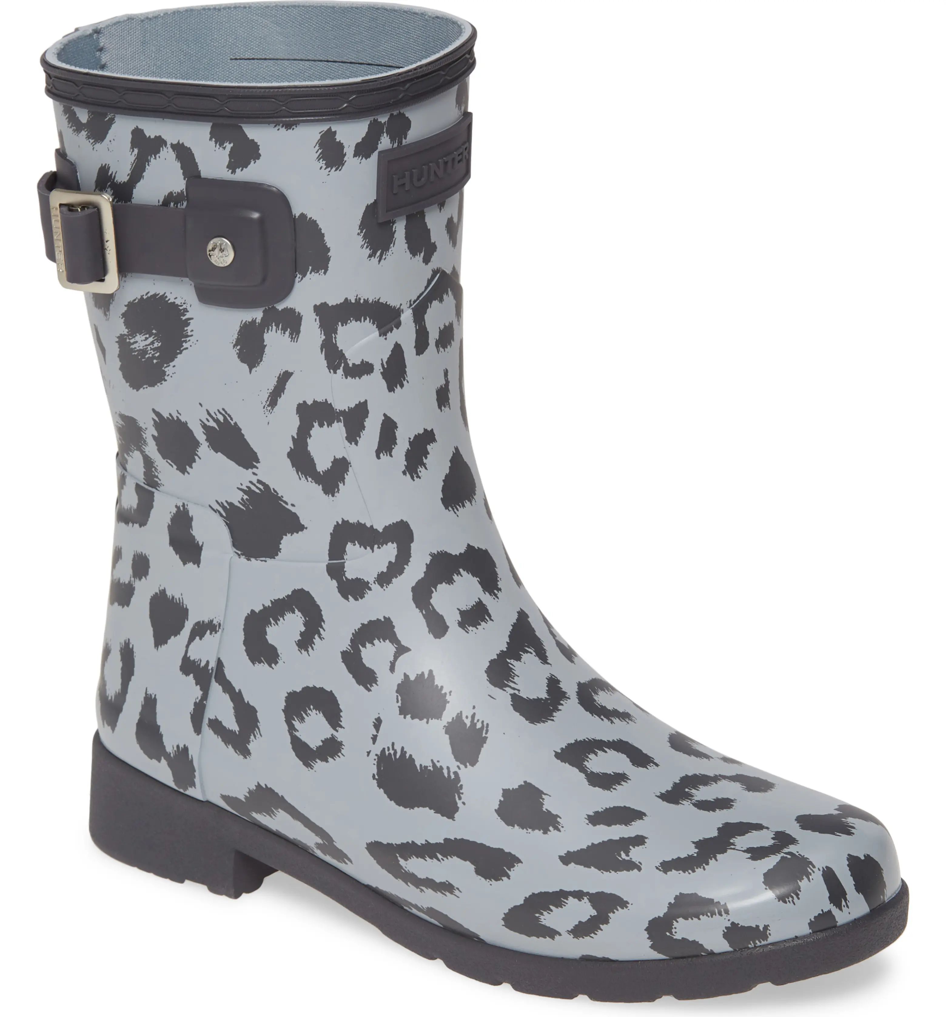 Original Leopard Print Refined Short Waterproof Rain Boot | Nordstrom
