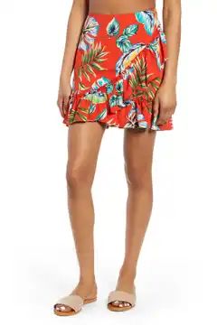 Tropical Print Ruffle Skirt | Nordstrom