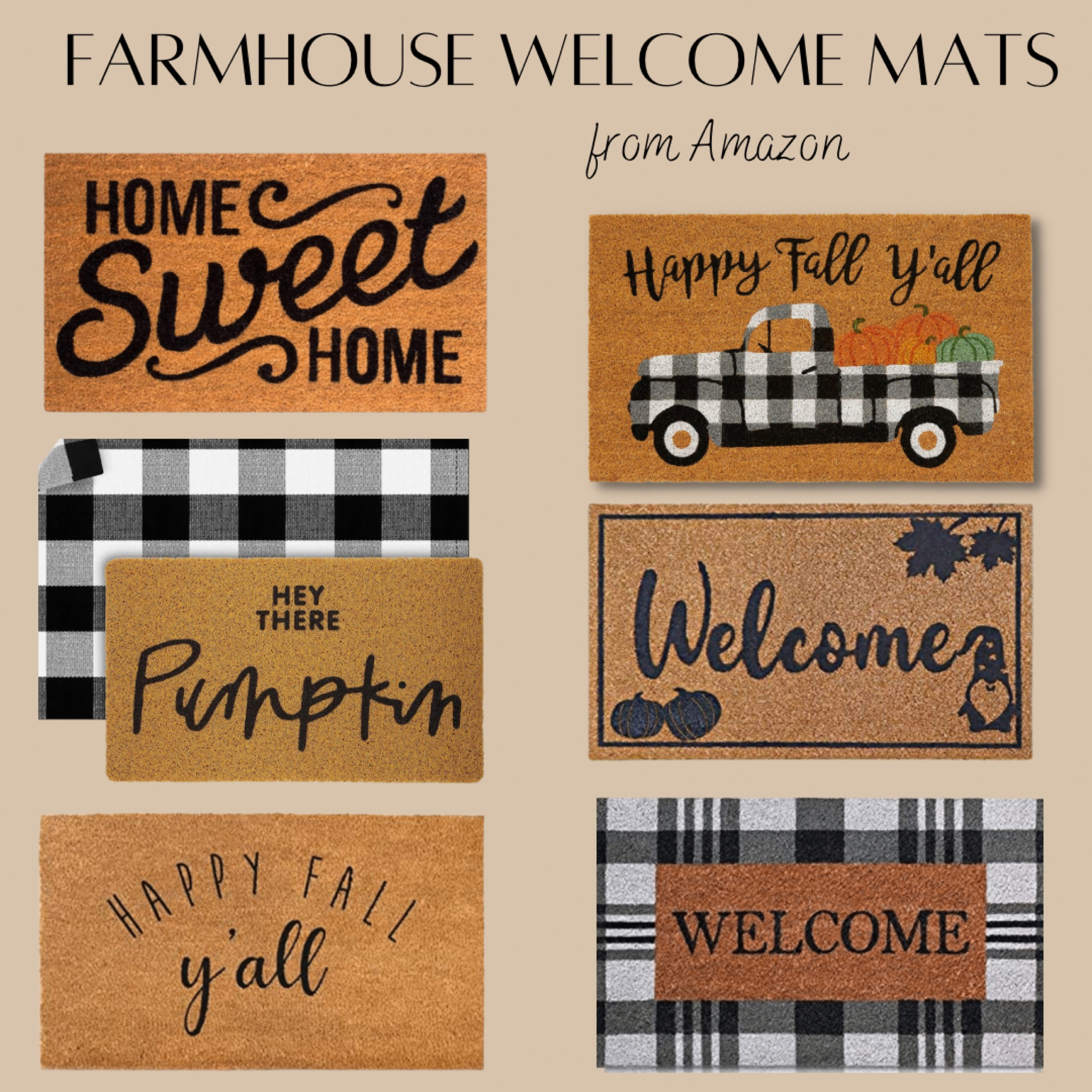 Farmhouse Welcome Mats from Amazon



#LTKSeasonal #LTKhome #LTKHalloween