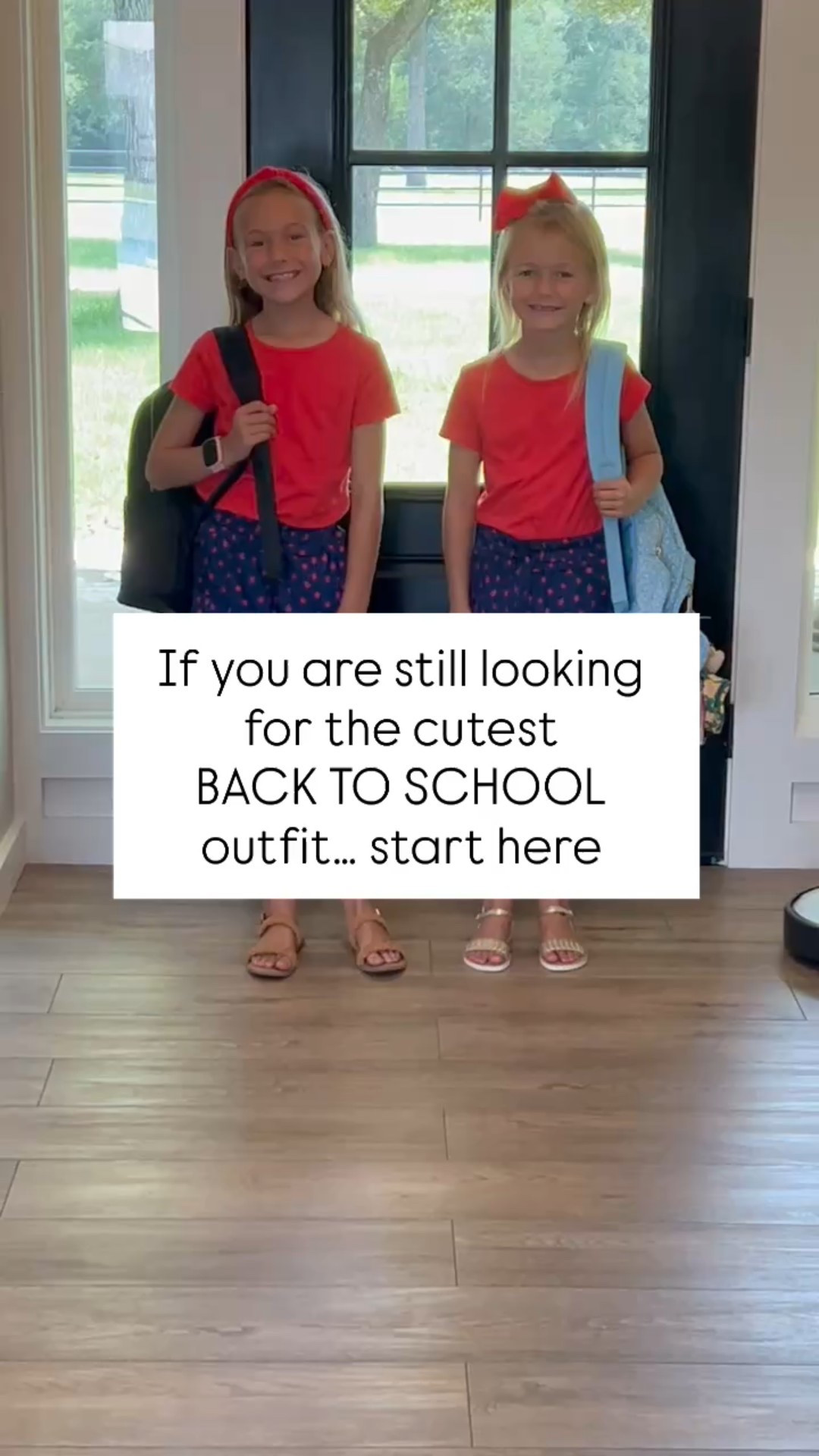 Back to school never looked so sweet 💕🎒
Starting the year with fresh pencils, big prayers, and the cutest outfits for our girls!
✨ Runs TTS- my 8 year old is in 7/8 skirt and 6 year old in 5/6 skirt. 
✨Both wearing size M in the red shirt. 
✨ Sizes going fast, so grab your faves!
✨ Save this post if you’re still back-to-school shopping!



#LTKFamily #LTKKids
