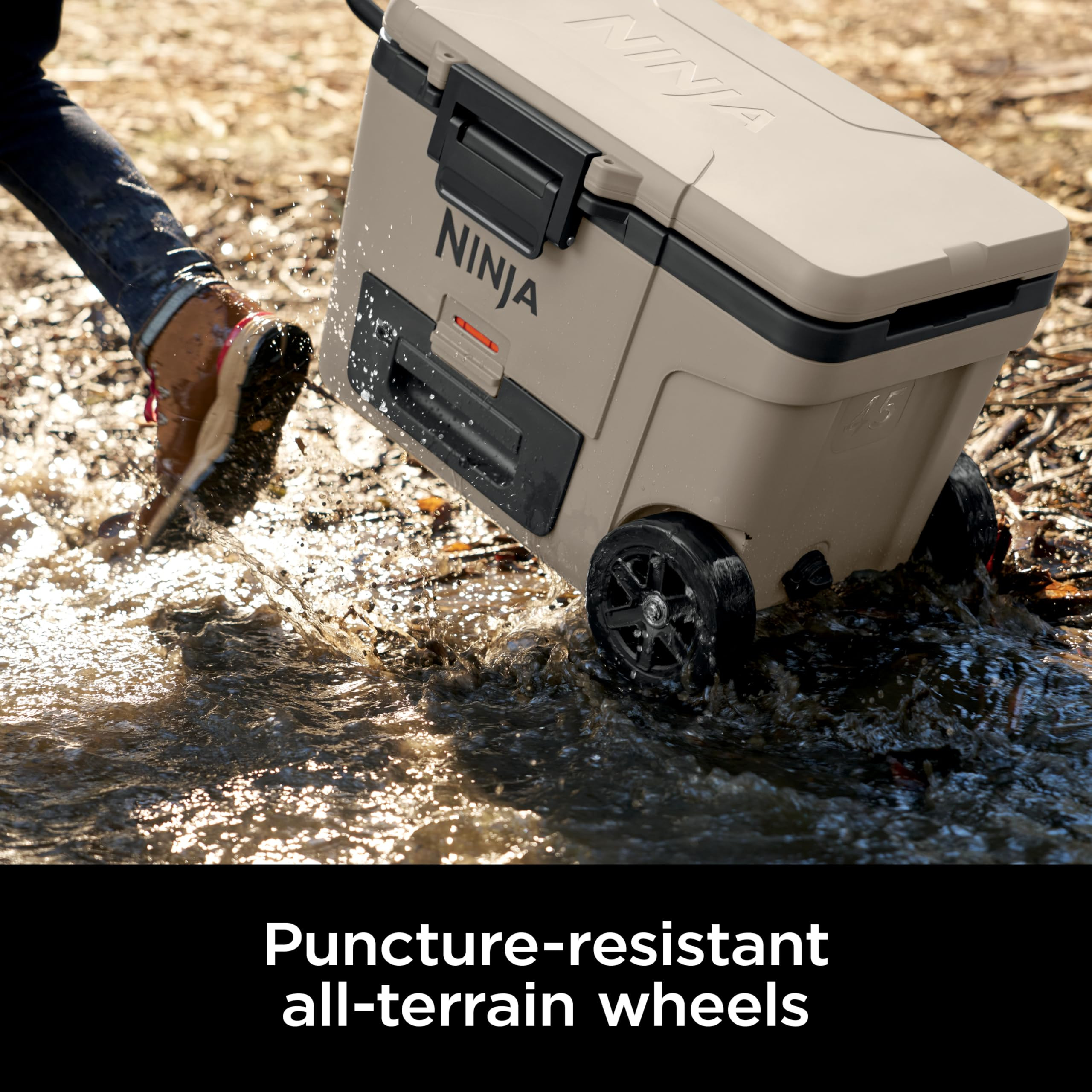 Ninja Outdoor FrostVault 65qt Wheeled Cooler with Cold Dry Zone, Integrated Fridge-Temp Dry Stora... | Amazon (US)