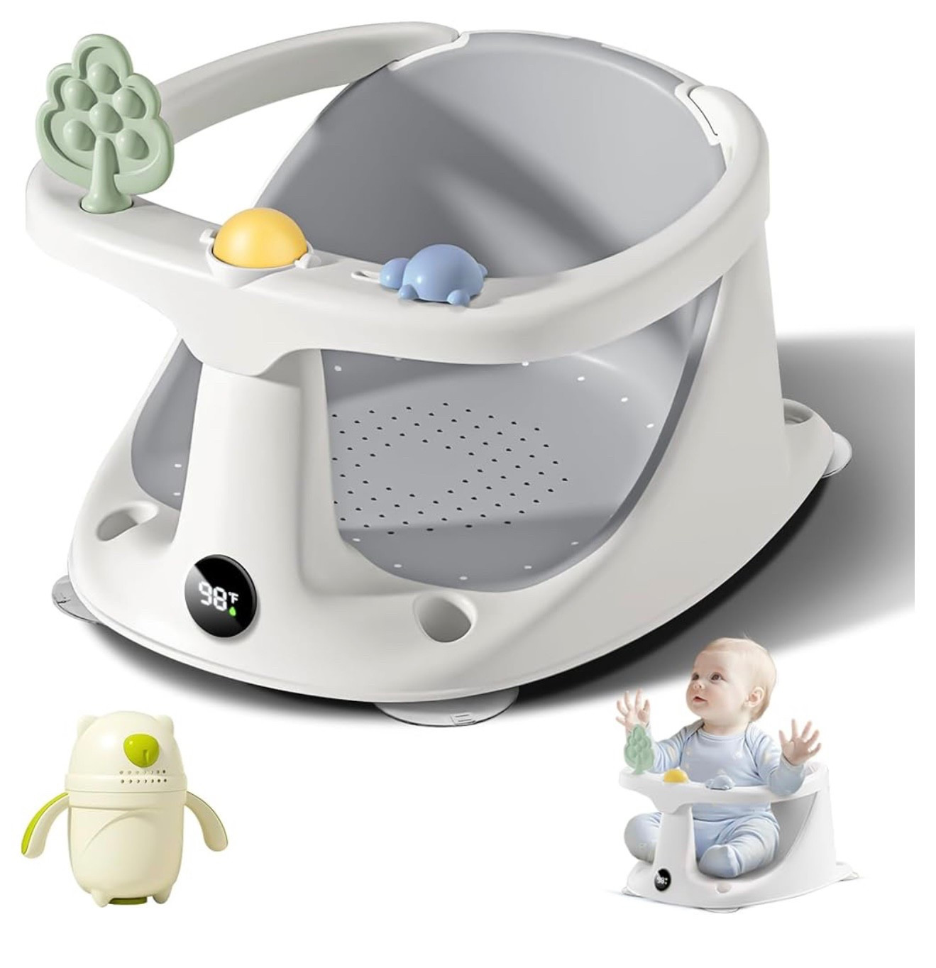 Baby bath chair for 6 months to 24 months with thermometer 

#LTKBaby #LTKKids #LTKBump