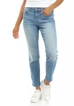 Crown & Ivy™ Women's Mid Rise Straight Jeans | Belk